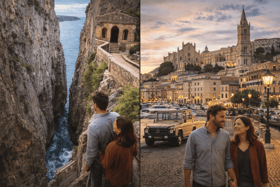 Split Mountain and Gaeta's Historic Centre