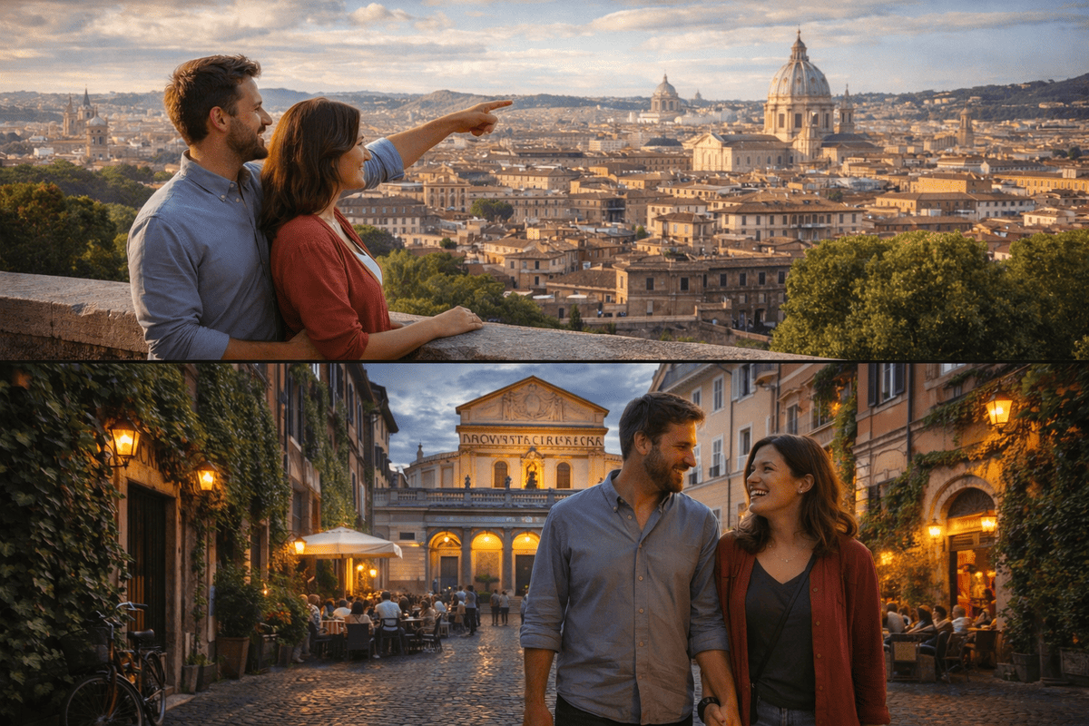 Janiculum Views and a Stroll Through Trastevere