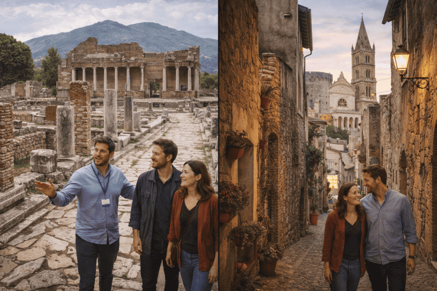 Ancient Minturnae and the Alleys of Traetto